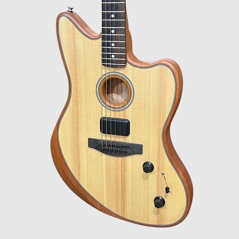 Fender American Acoustasonic Jazzmaster Acoustic-Electric Guitar - Natural