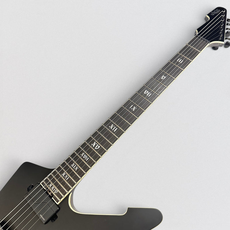 Schecter E-1 SLS Elite "Evil Twin" Electric Guitar - Satin Black