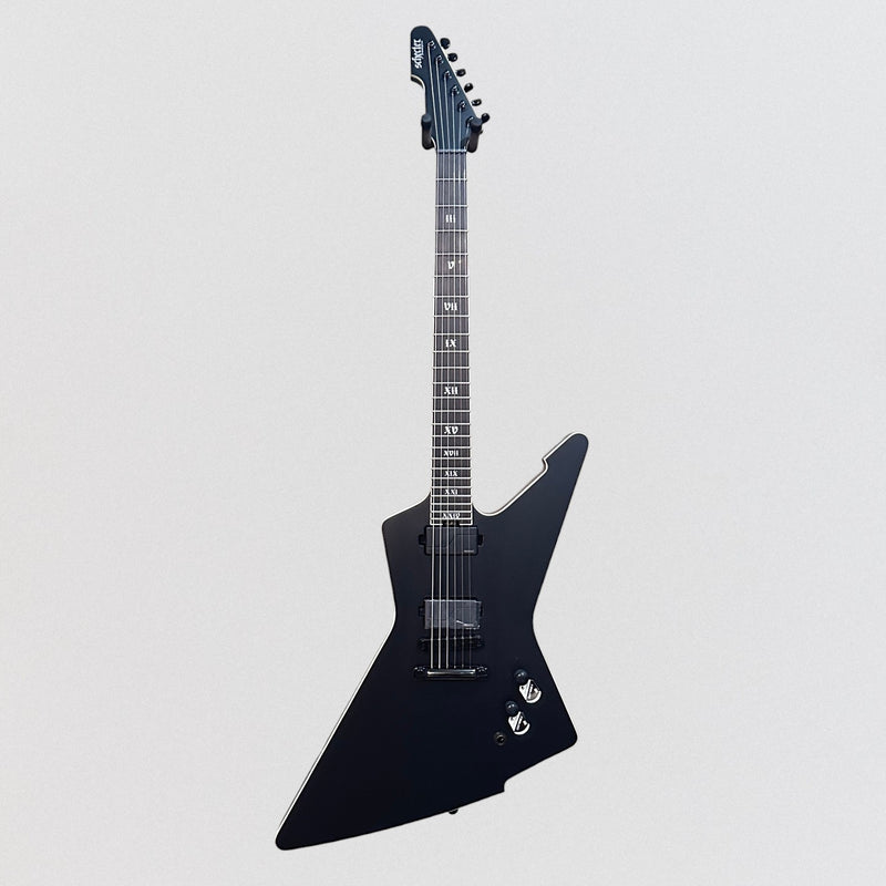Schecter E-1 SLS Elite "Evil Twin" Electric Guitar - Satin Black