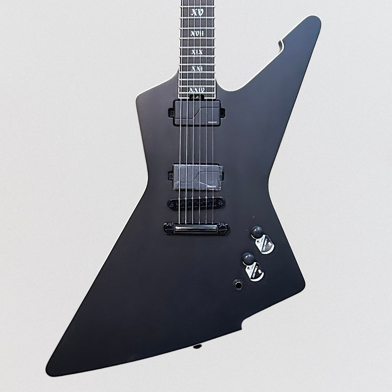 Schecter E-1 SLS Elite "Evil Twin" Electric Guitar - Satin Black