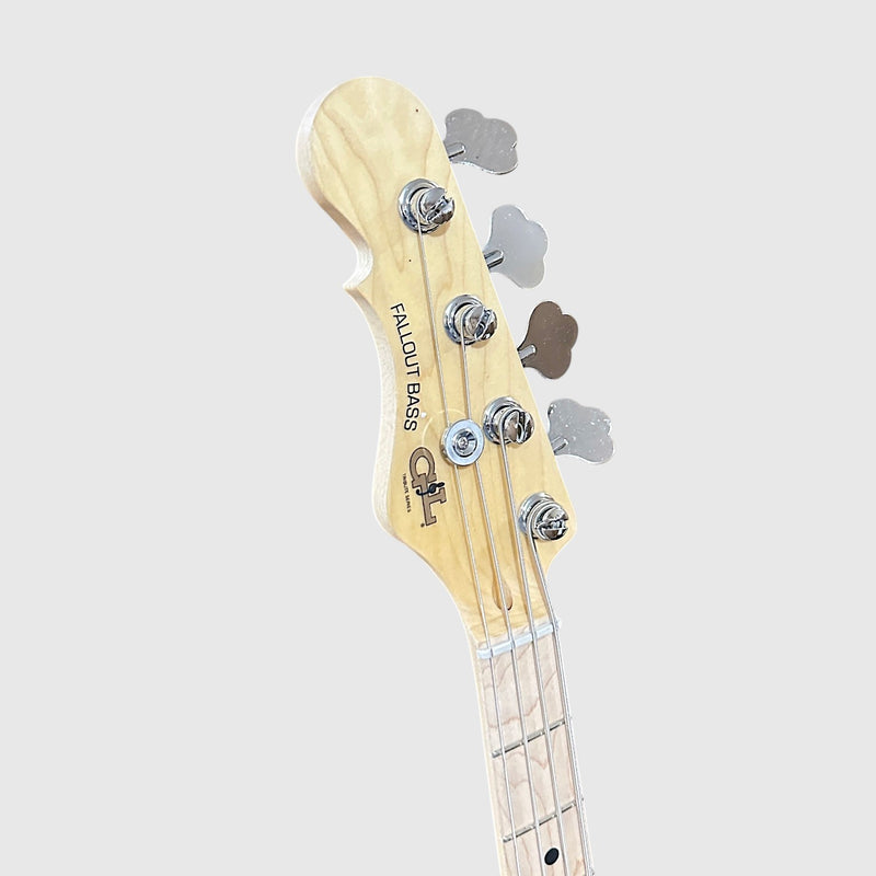 G&L Tribute Fallout Shortscale Left Handed 4 String Electric Bass Guitar - Candy Apple Red
