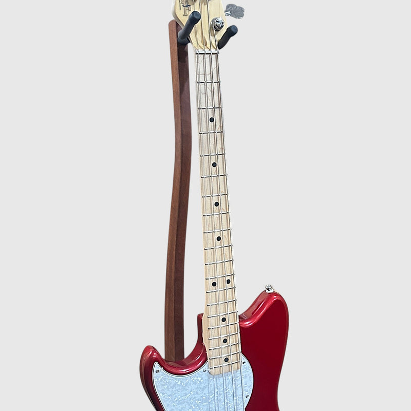 G&L Tribute Fallout Shortscale Left Handed 4 String Electric Bass Guitar - Candy Apple Red