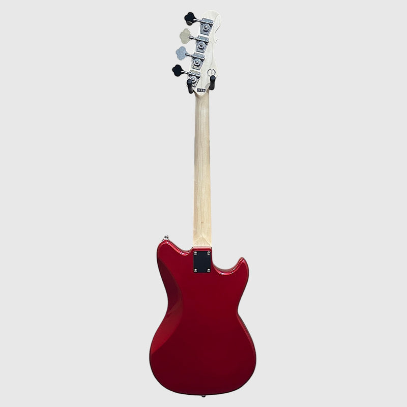 G&L Tribute Fallout Shortscale Left Handed 4 String Electric Bass Guitar - Candy Apple Red
