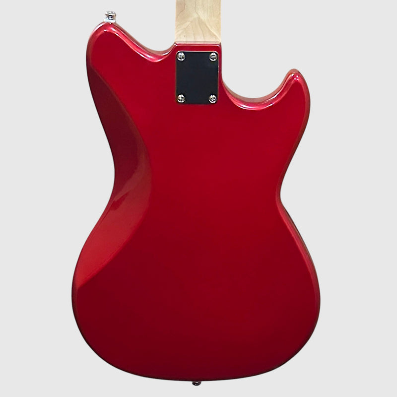 G&L Tribute Fallout Shortscale Left Handed 4 String Electric Bass Guitar - Candy Apple Red