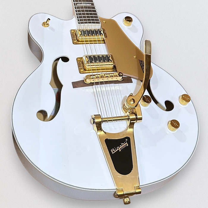 Gretsch G5422TG Electromatic Classic Hollowbody Double-Cut w/ Bigsby Electric Guitar - Snow Crest White