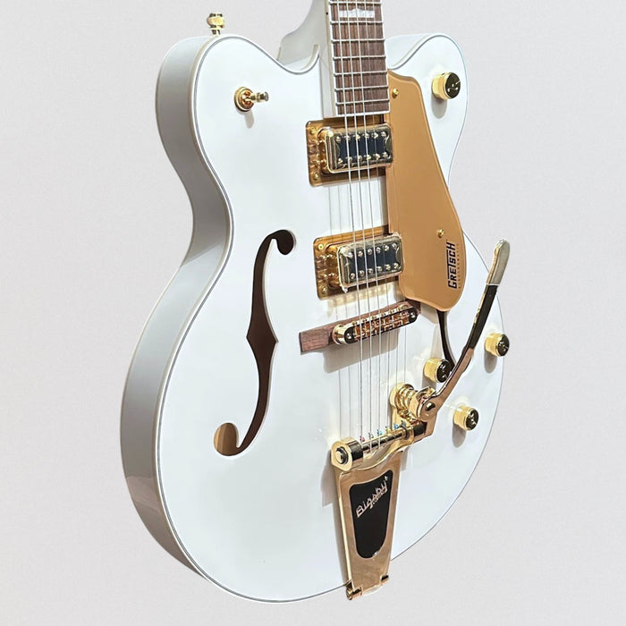 Gretsch G5422TG Electromatic Classic Hollowbody Double-Cut w/ Bigsby Electric Guitar - Snow Crest White