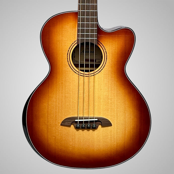 Alvarez AEB70CE 4 String Acoustic Electric Bass Guitar - Shadow Burst