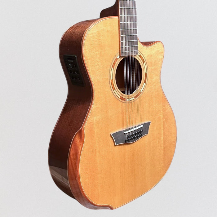 Washburn WCG15SCE12 12-String Acoustic-Electric Guitar - Natural