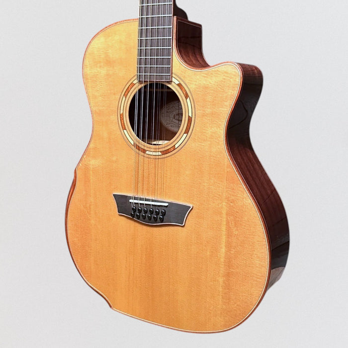 Washburn WCG15SCE12 12-String Acoustic-Electric Guitar - Natural