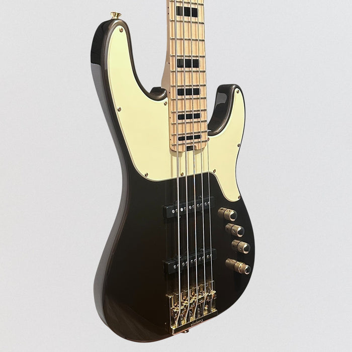 Jackson Adam Blackstone "Gladys" Pro Series Signature Concert 5 String Electric Bass Guitar - Black Stone