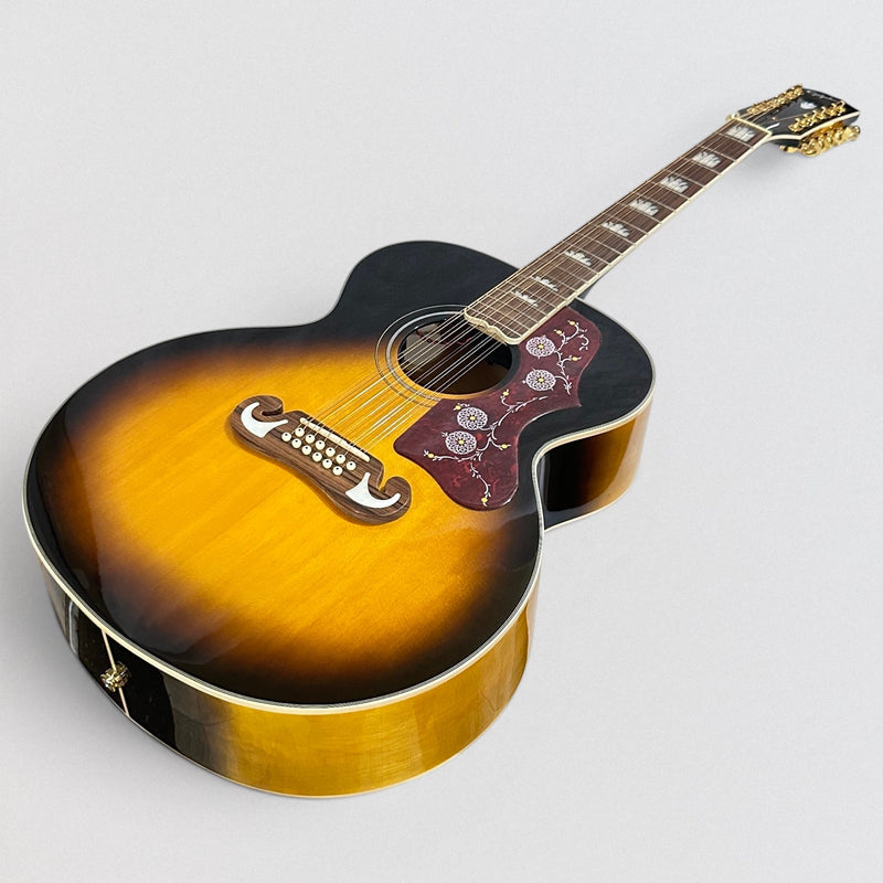 Epiphone J-200 12 String Acoustic-Electric Guitar - Vintage Sunburst