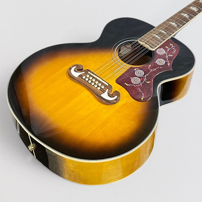 Epiphone J-200 12 String Acoustic-Electric Guitar - Vintage Sunburst