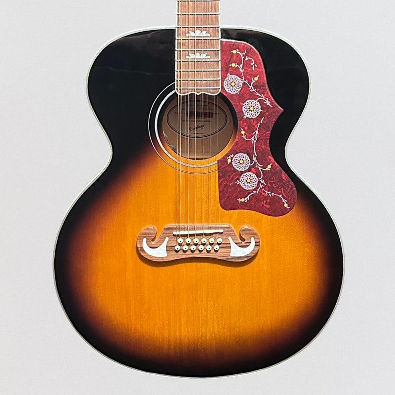 Epiphone J-200 12 String Acoustic-Electric Guitar - Vintage Sunburst