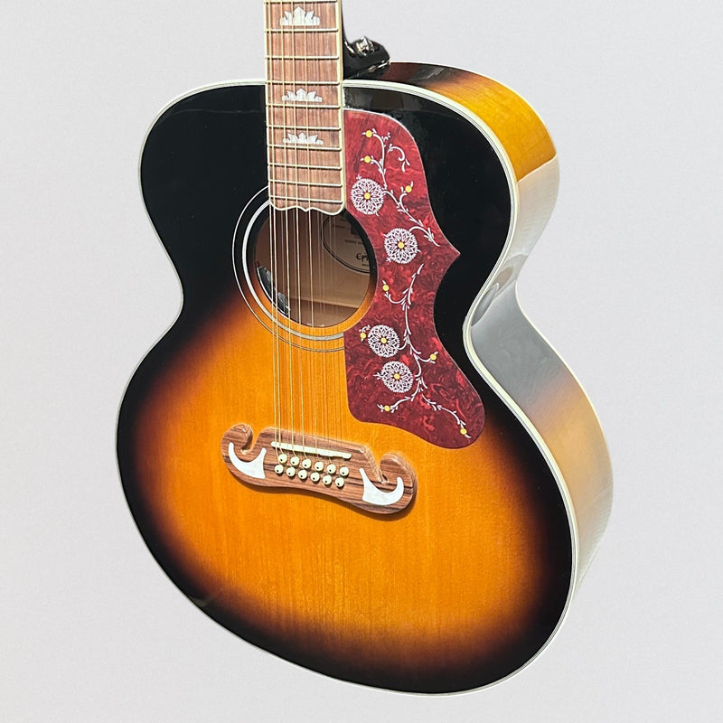 Epiphone J-200 12 String Acoustic-Electric Guitar - Vintage Sunburst