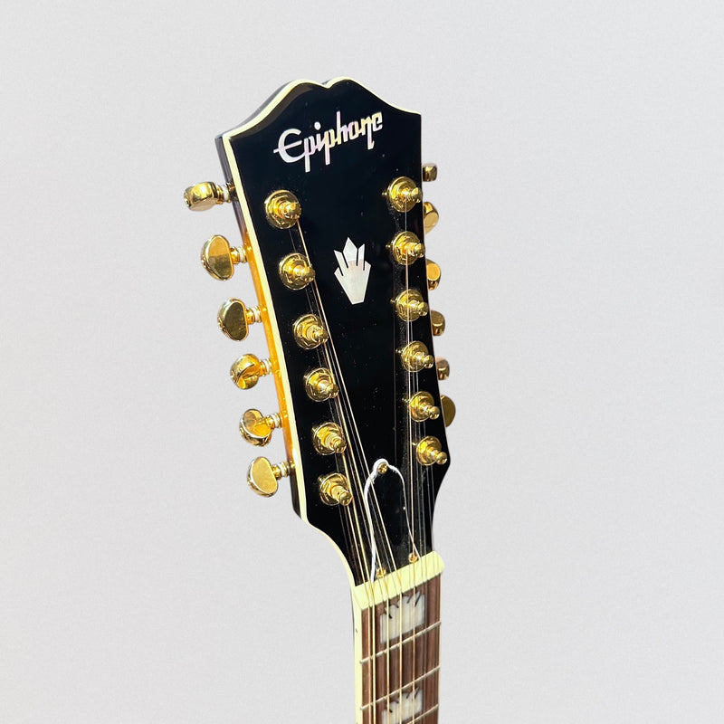 Epiphone J-200 12 String Acoustic-Electric Guitar - Vintage Sunburst