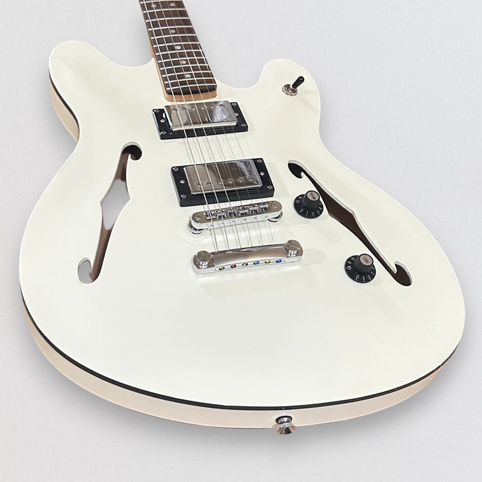 Fender Squier Affinity Series Starcaster Deluxe Semi Hollow body Electric Guitar - White