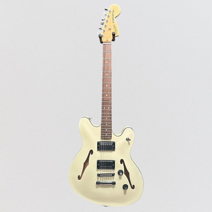 Fender Squier Affinity Series Starcaster Deluxe Semi Hollow body Electric Guitar - White