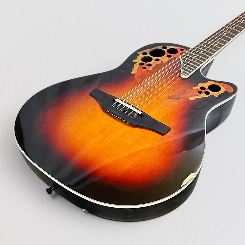 Ovation 2758AX-NEB-G Pro Series Standard Elite Deep Contour 12-String Acoustic Electric Guitar - New England Burst