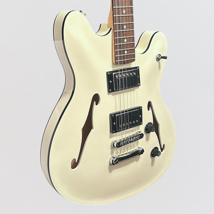Fender Squier Affinity Series Starcaster Deluxe Semi Hollow body Electric Guitar - White