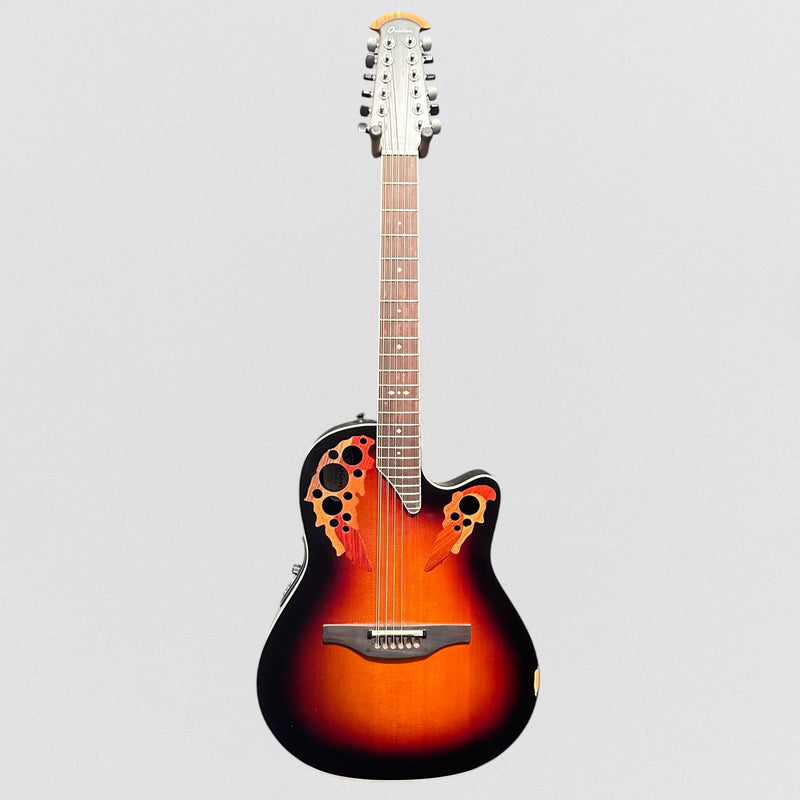Ovation 2758AX-NEB-G Pro Series Standard Elite Deep Contour 12-String Acoustic Electric Guitar - New England Burst