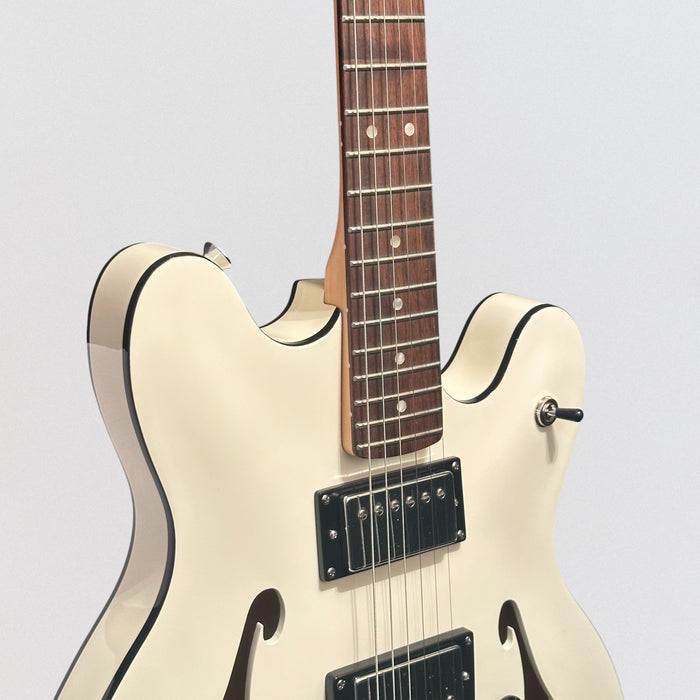 Fender Squier Affinity Series Starcaster Deluxe Semi Hollow body Electric Guitar - White