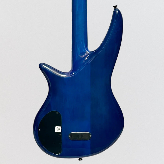 Jackson X Series Spectra Bass SBXQ IV 4 String Electric Bass Guitar - Amber Blue Burst