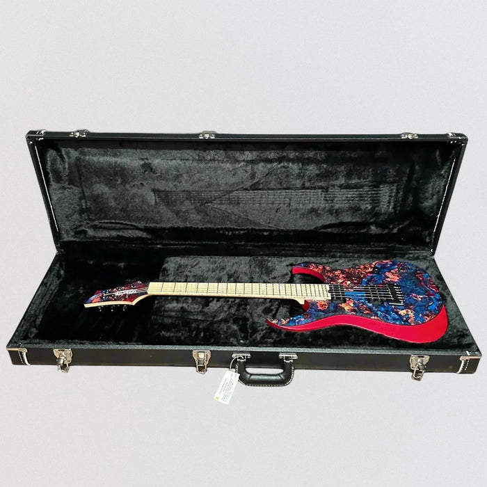 Schecter USA Custom Shop Sunset Extreme 6 Stabilized Top Electric Guitar - Blue/Red