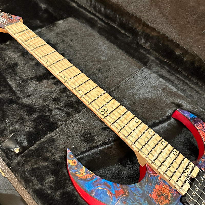 Schecter USA Custom Shop Sunset Extreme 6 Stabilized Top Electric Guitar - Blue/Red