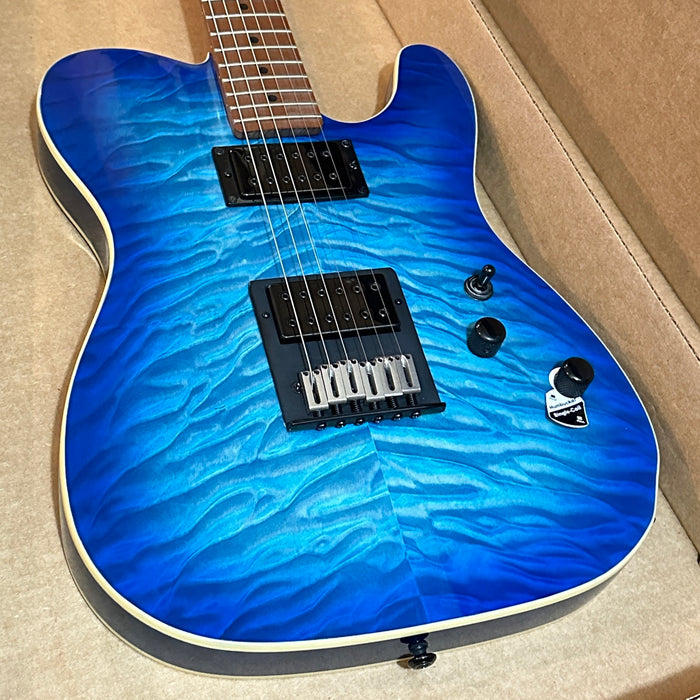 Schecter PT Pro Electric Guitar Transparent Blue Burst