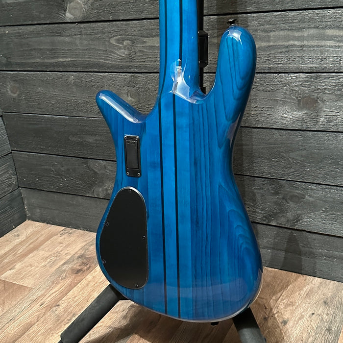 Spector NS Dimension 5 String Multi Scale Electric Bass Guitar Black & Blue B Stock