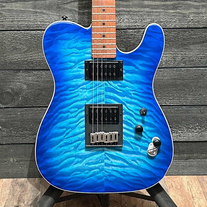 Schecter PT Pro Electric Guitar Transparent Blue Burst