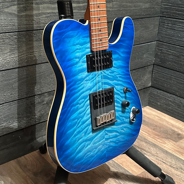 Schecter PT Pro Electric Guitar Transparent Blue Burst