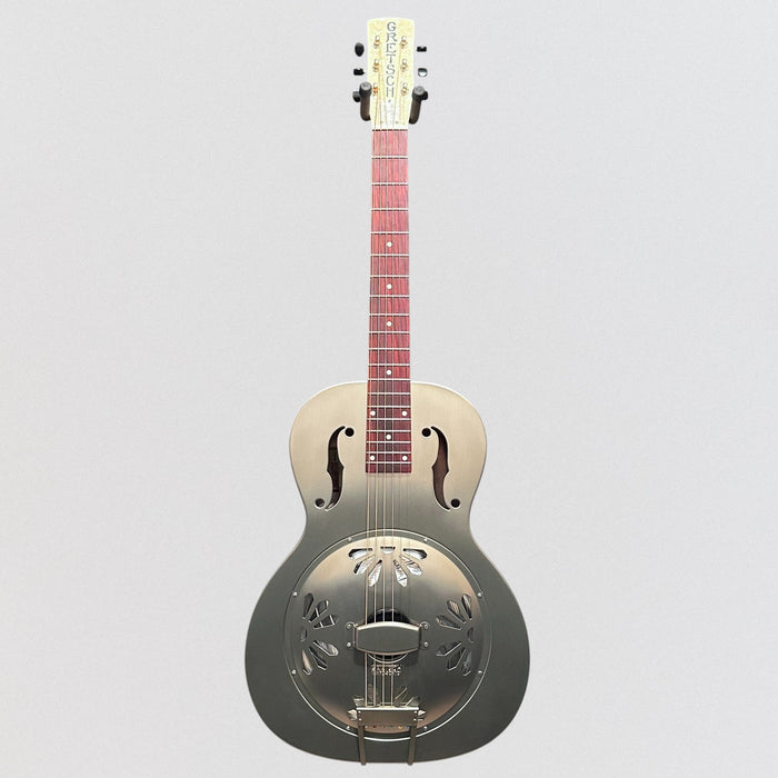 Gretsch G9201 Honey Dipper Round-Neck Brass Body Biscuit Cone Resonator Acoustic Guitar