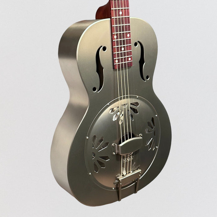 Gretsch G9201 Honey Dipper Round-Neck Brass Body Biscuit Cone Resonator Acoustic Guitar