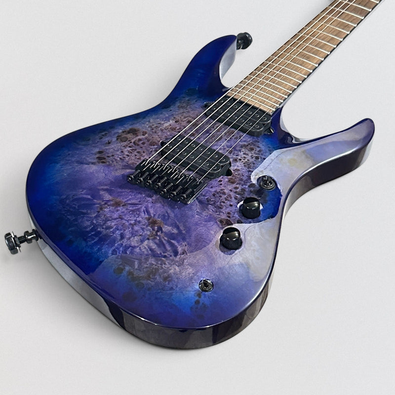 Jackson Pro Series Signature Chris Broderick Soloist HT7P 7 String Electric Guitar - Transparent Blue