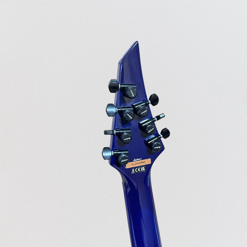 Jackson Pro Series Signature Chris Broderick Soloist HT7P 7 String Electric Guitar - Transparent Blue