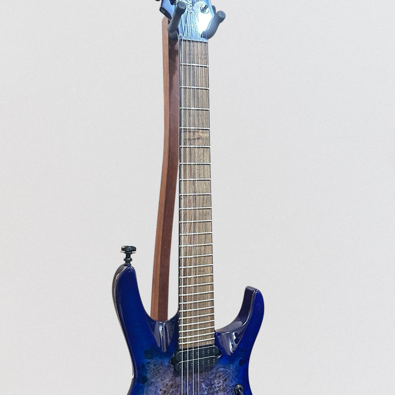 Jackson Pro Series Signature Chris Broderick Soloist HT7P 7 String Electric Guitar - Transparent Blue