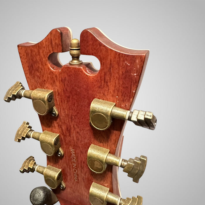 D'Angelico Premier Series Lexington Dreadnought Acoustic-Electric Guitar - Trans Black Cherry Burst