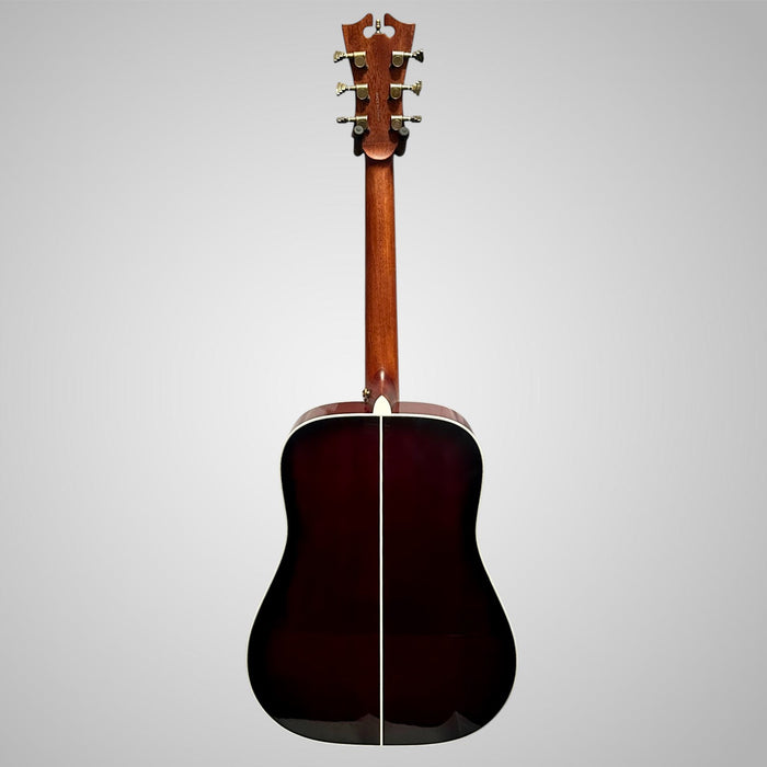 D'Angelico Premier Series Lexington Dreadnought Acoustic-Electric Guitar - Trans Black Cherry Burst