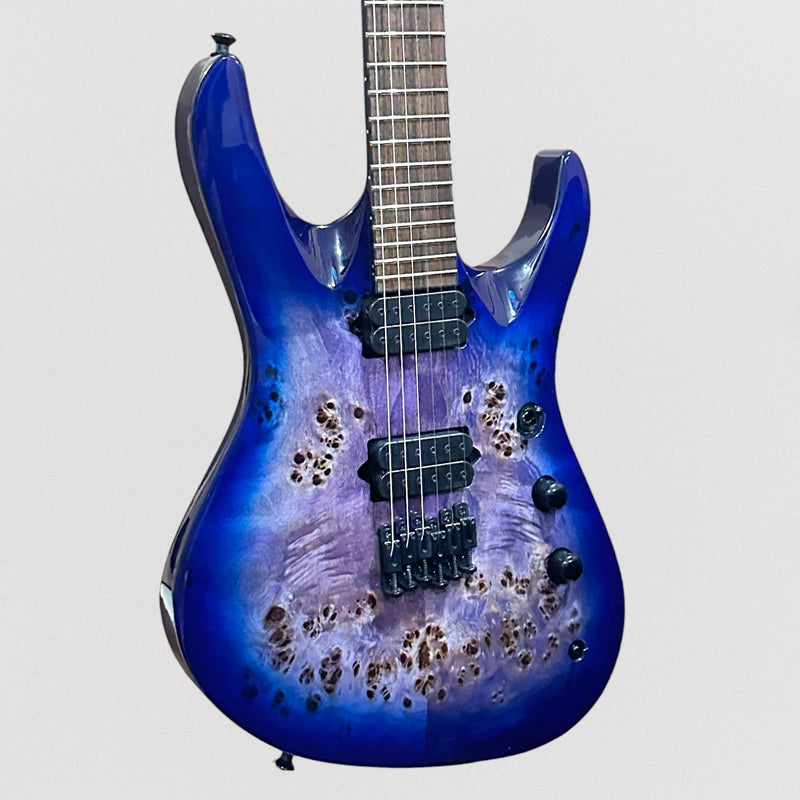 Jackson Pro Series Signature Chris Broderick Soloist HT6P Electric Guitar - Transparent Blue