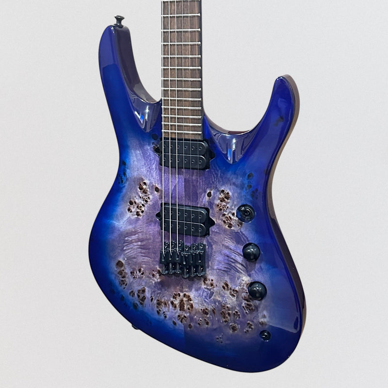 Jackson Pro Series Signature Chris Broderick Soloist HT6P Electric Guitar - Transparent Blue