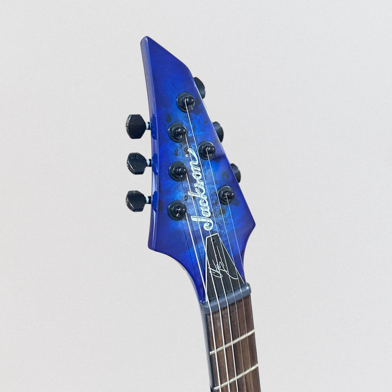Jackson Pro Series Signature Chris Broderick Soloist HT6P Electric Guitar - Transparent Blue