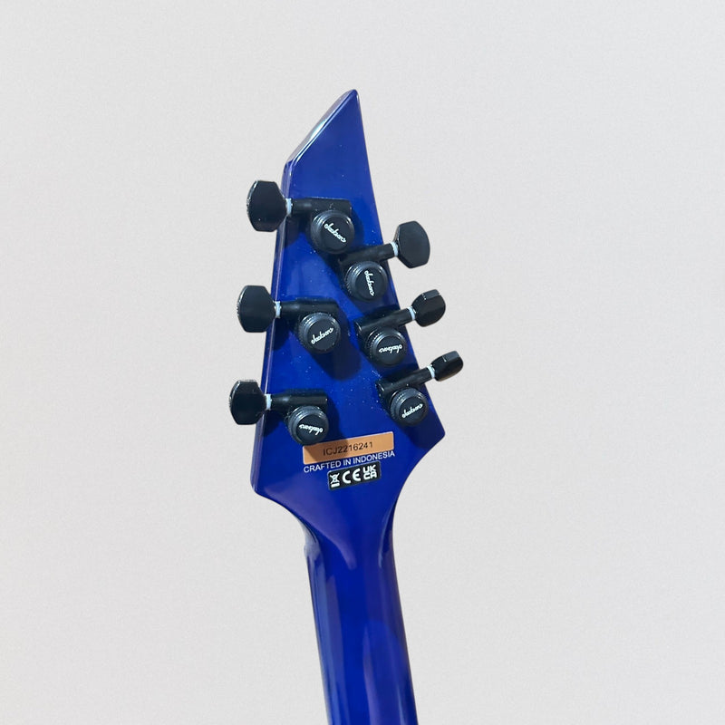 Jackson Pro Series Signature Chris Broderick Soloist HT6P Electric Guitar - Transparent Blue