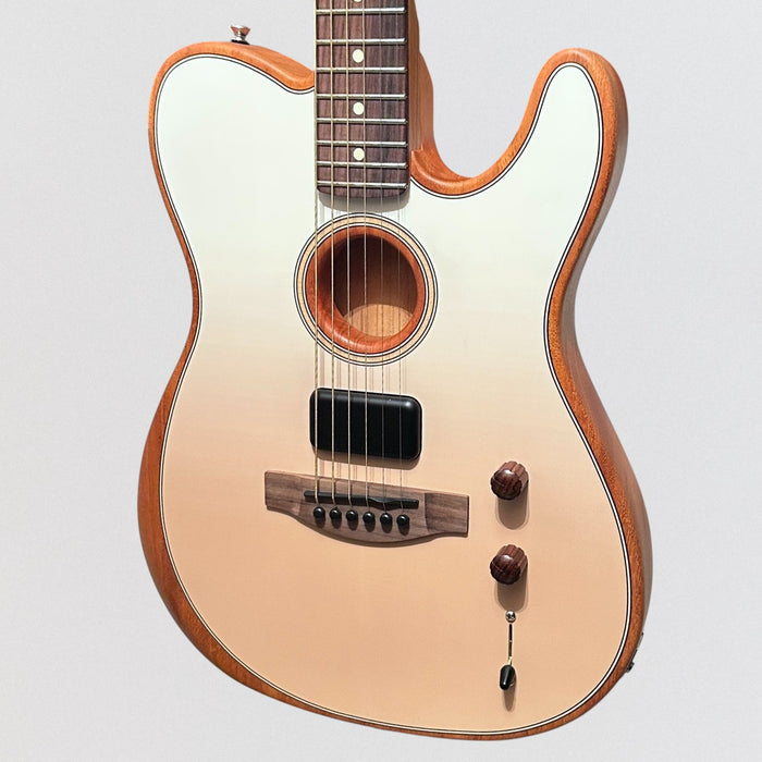 Fender FINNEAS Acoustasonic Player Telecaster Acoustic Electric Guitar - Cappuccino Fade