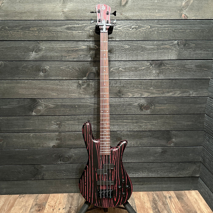Spector NS Pulse 4 Carbon Serieis 4 String Electric Bass Guitar Cinder Red B Stock