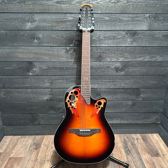 Ovation 2758AX-NEB-G Pro Series Standard Elite Deep Contour 12-String Acoustic-Electric Guitar - New England Burst