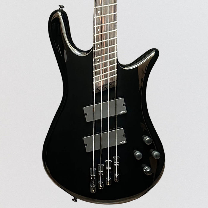 Spector NS Dimension 4 String Multi Scale Electric Bass Guitar w/ Bag - Black