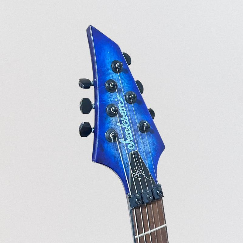 Jackson Pro Series Signature Chris Broderick Soloist FR-6 Electric Guitar - Transparent Blue