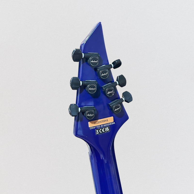 Jackson Pro Series Signature Chris Broderick Soloist FR-6 Electric Guitar - Transparent Blue
