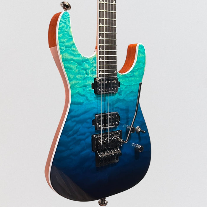 Jackson Pro Series Soloist SL2Q MAH Electric Guitar - Caribbean Blue Fade